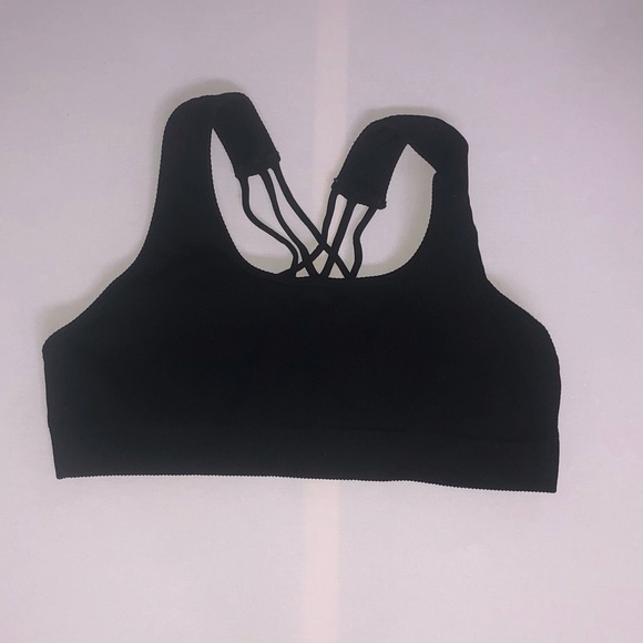 Plain Black Ardenes Essential Sports Bra - Picture 3 of 4